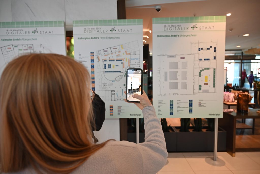 Blick auf den Messeplan