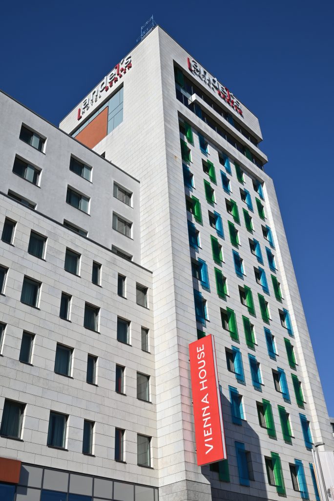 Blick auf das Vienna House