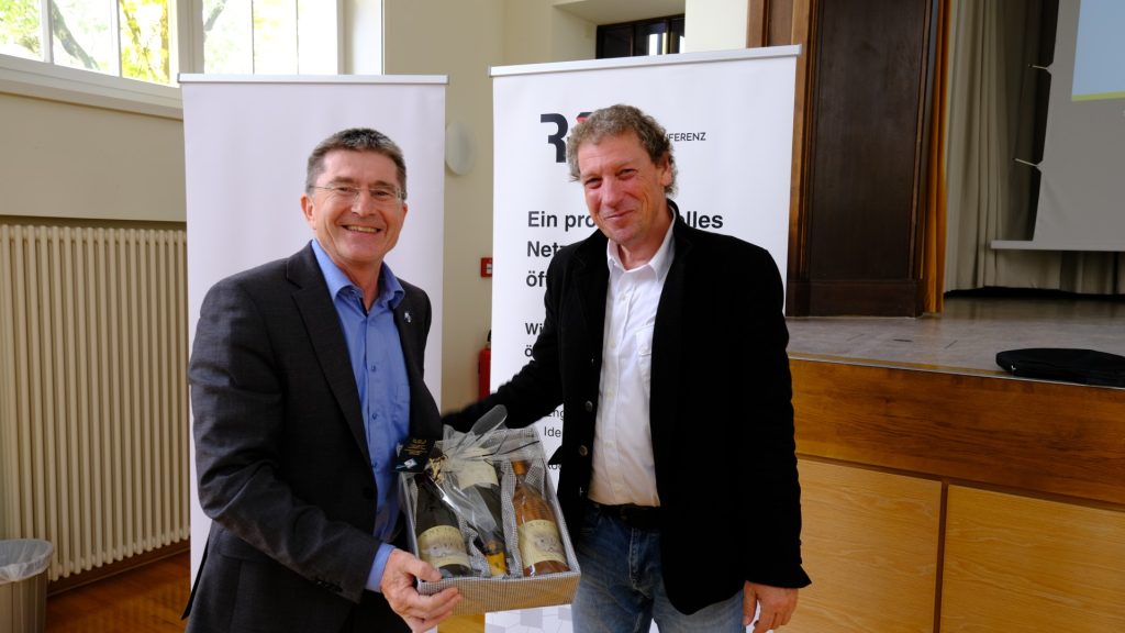 Ingbert Hofmann bei der Verabschiedung