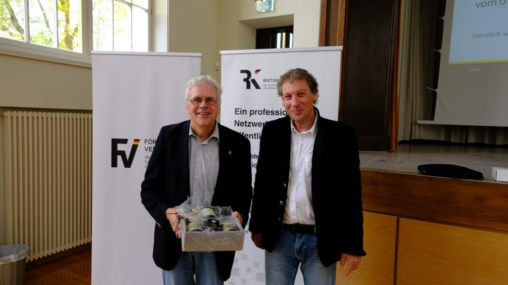 Prof. Dr. Christian Müller bei der Verabschiedung